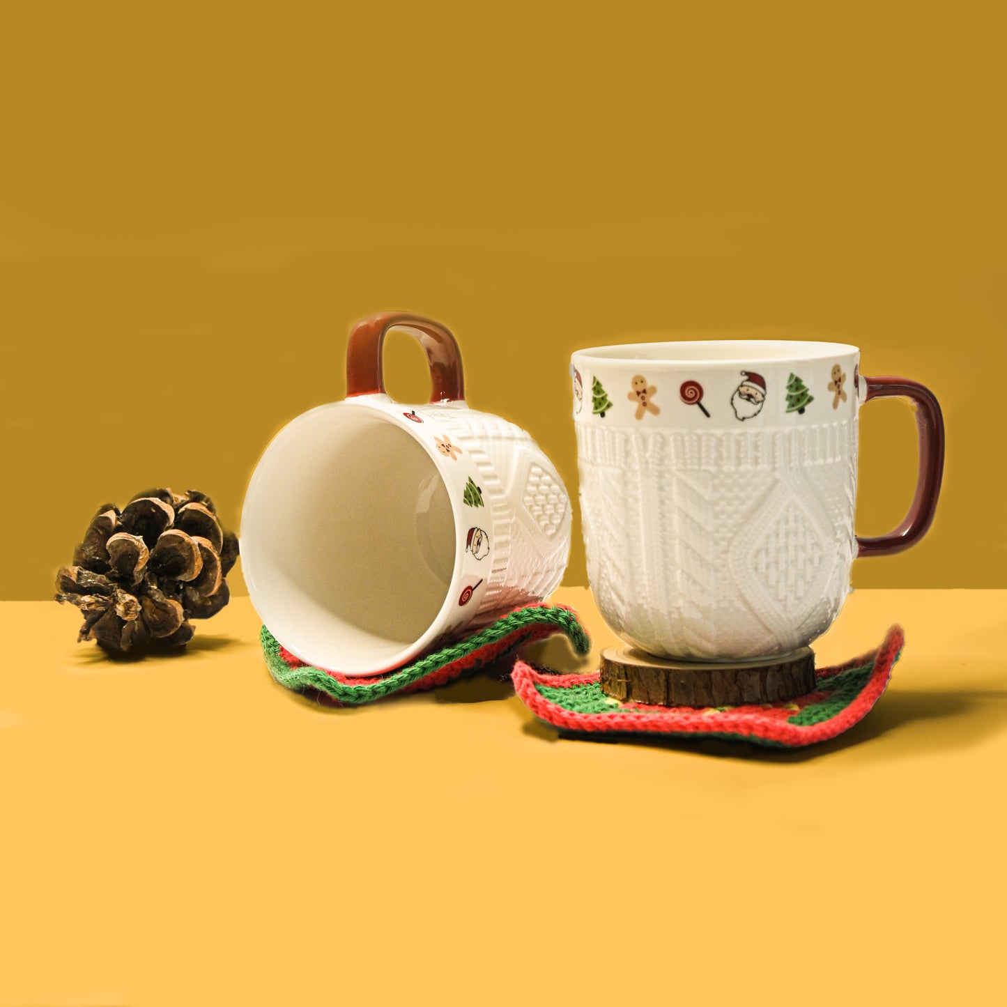 Christmas Ceramic Mug Set