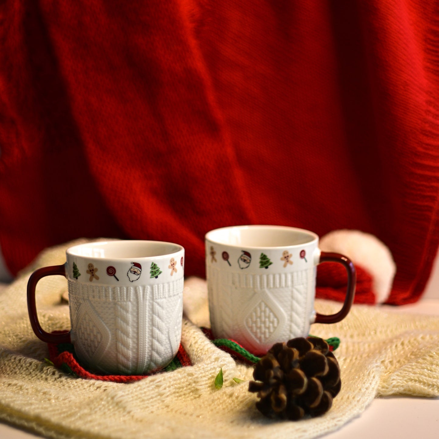 Christmas Ceramic Mug Set