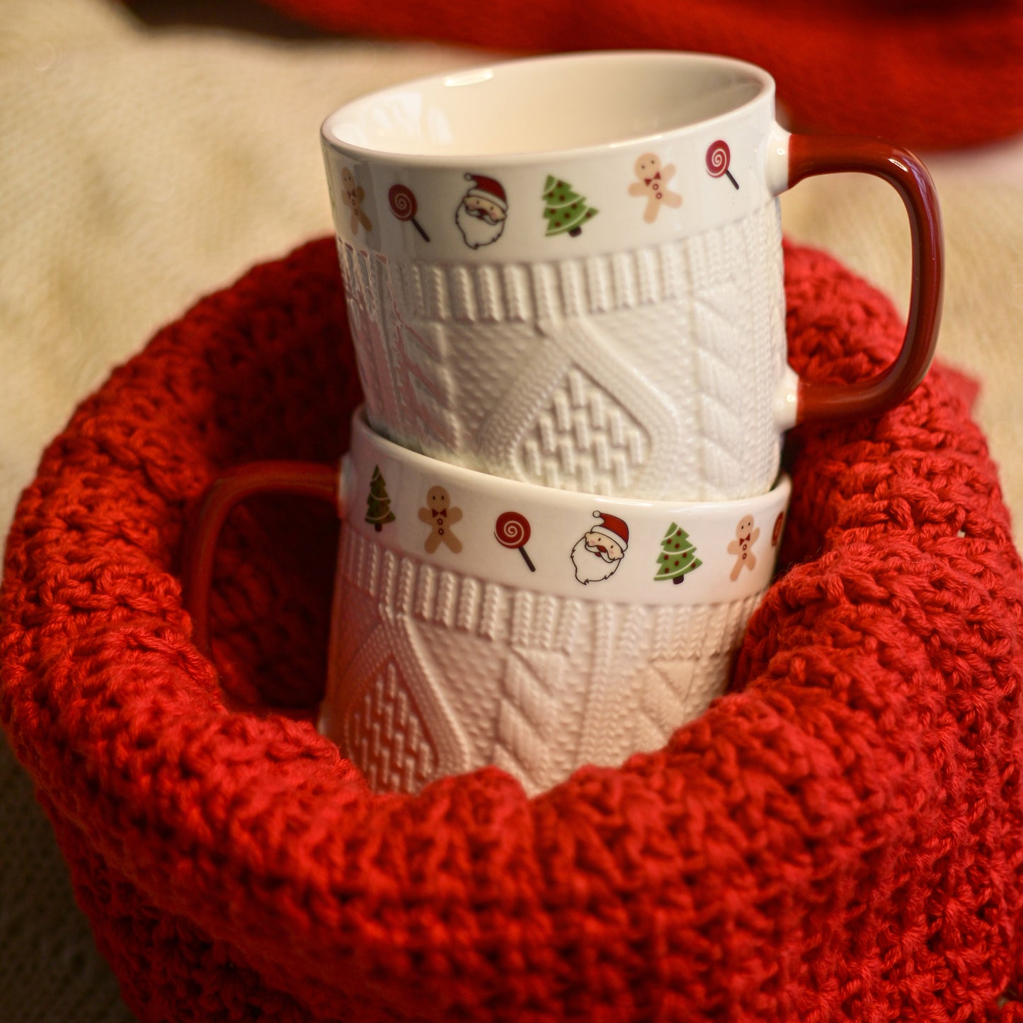 Christmas Ceramic Mug Set