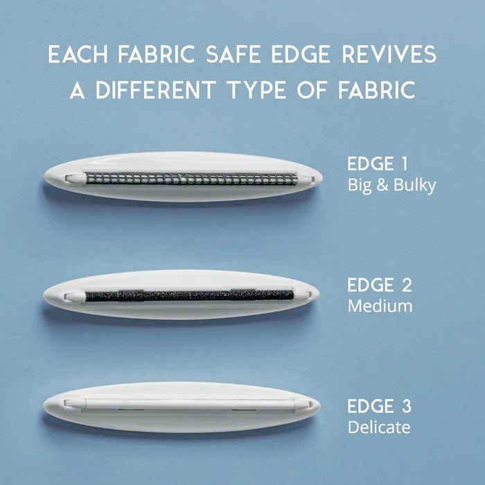 GLEENER 4-in-1 Battery-Free Fabric Shaver & Lint Brush (Slate Blue)