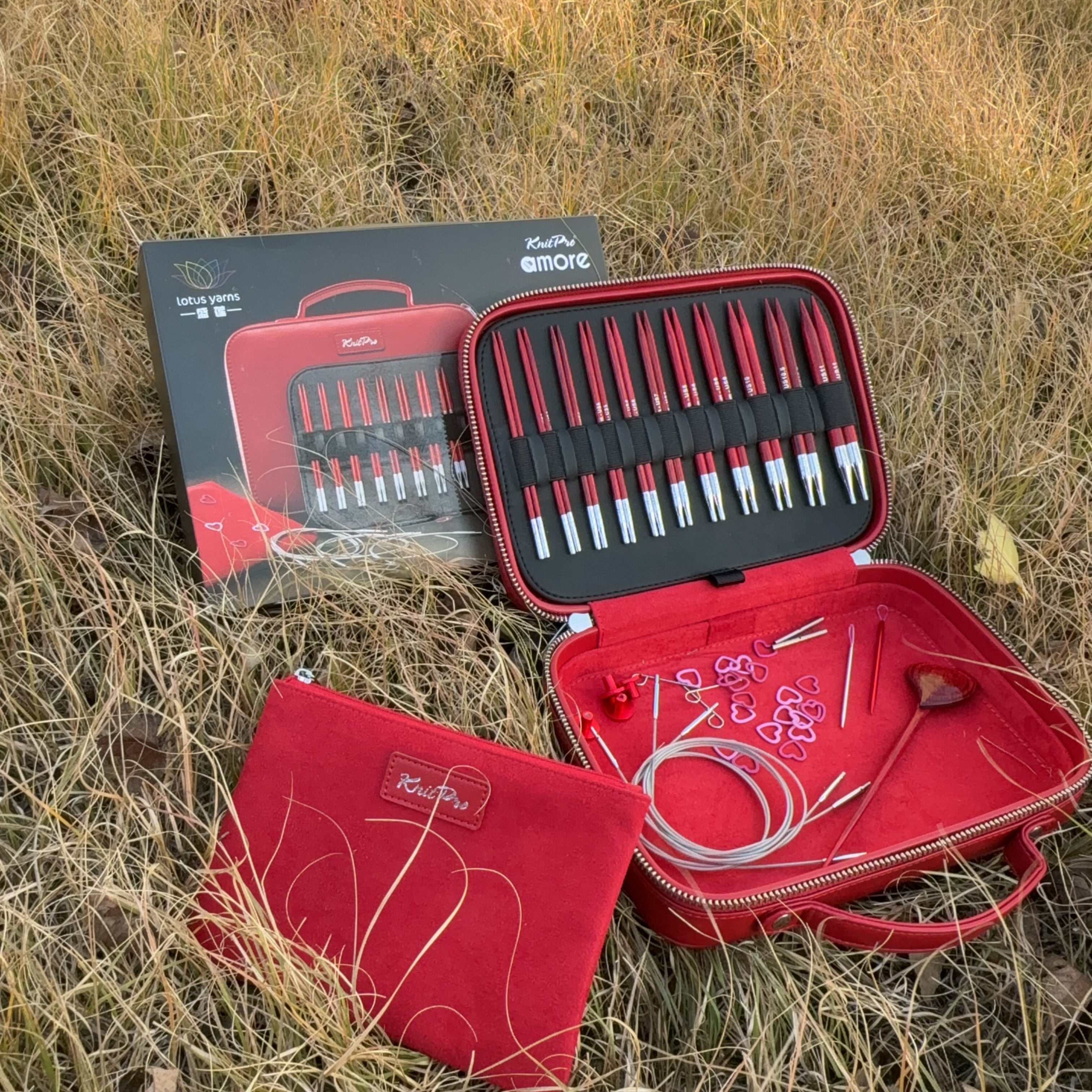 Amore 5'' Interchangeable Circular Needles Gift Set – Lotus Yarns