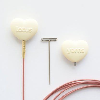 360° Vintage Pink Swivel Cables