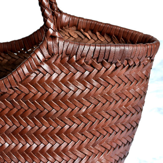 Genuine Leather Handwoven Hand Bag