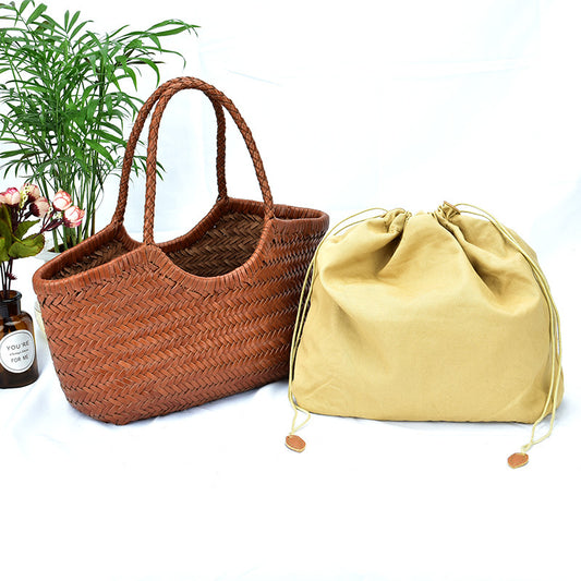 Genuine Leather Handwoven Hand Bag
