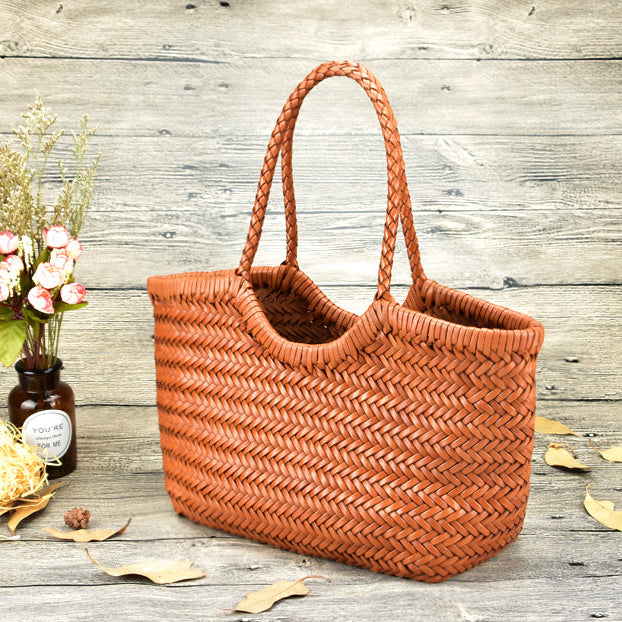 Genuine Leather Handwoven Hand Bag