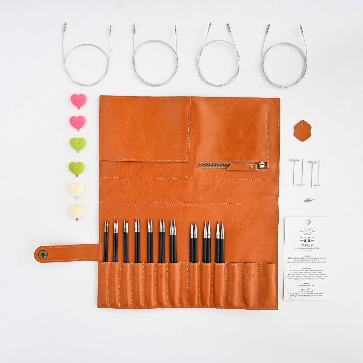 TARIM 5 Interchangeable Circular Needles Set