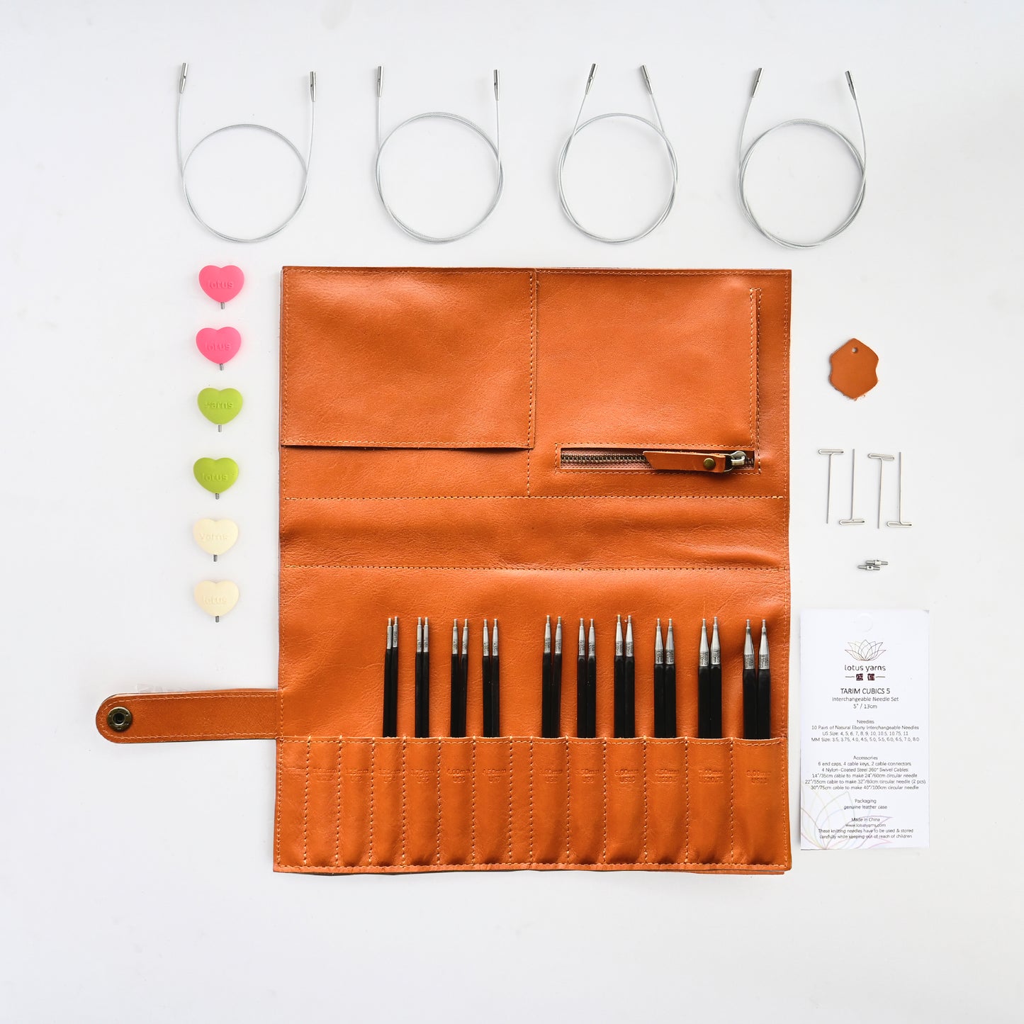 TARIM CUBICS 5 Interchangeable Circular Needles Set