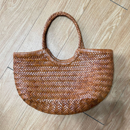 Genuine Leather Handwoven Hand Bag